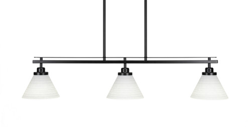 Odyssey Three Light Island Pendant in Matte Black (200|2636-MB-4051)