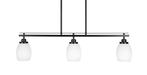 Odyssey Three Light Island Pendant in Matte Black (200|2636-MB-4021)