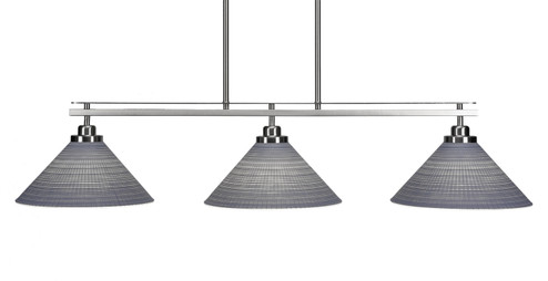 Odyssey Three Light Island Pendant in Brushed Nickel (200|2636-BN-4002)