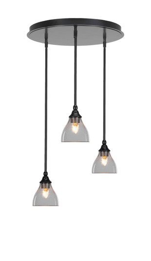 Empire Three Light Pendalier in Matte Black (200|2183-MB-4760)