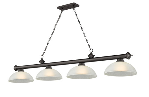 Cordon Four Light Billiard in Bronze (224|2306-4BRZ-DWL14)