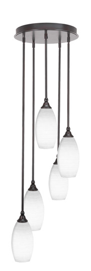 Empire Five Light Pendalier in Espresso (200|2145-ES-4041)