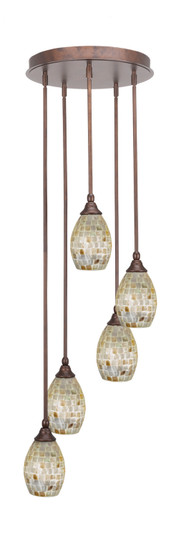 Empire Five Light Pendalier in Bronze (200|2145-BRZ-406)