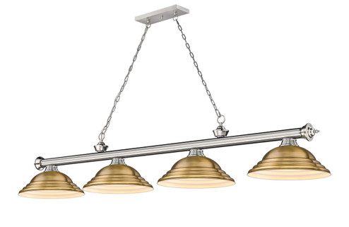 Cordon Four Light Billiard in Brushed Nickel (224|2306-4BN-SRB) Cordon Four Light Billiard in Brushed Nickel (224|2306-4BN-SRB)