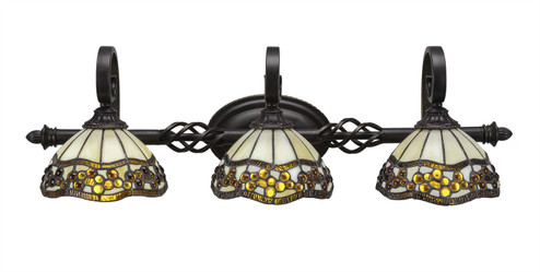 Eleganté Three Light Bath Bar in Dark Granite (200|163-DG-9975)