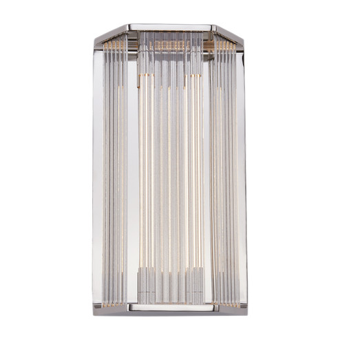 Sabre LED Vanity in Polished Nickel/Ribbed Glass (452|WV339216PNCR)