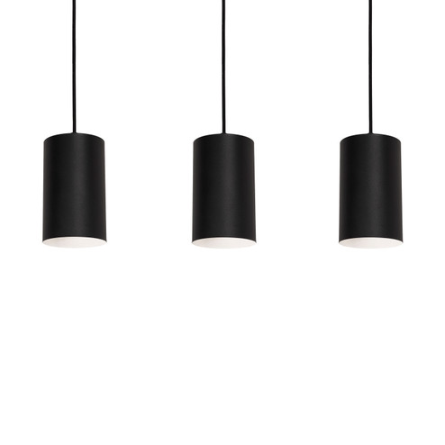 Tyke Three Light Linear Pendant in Black (162|TYKP04MBBKLNR3)