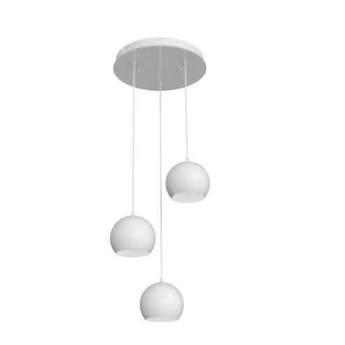 Roxy Three Light Pendant in White (162|RXYP08WHRND3)