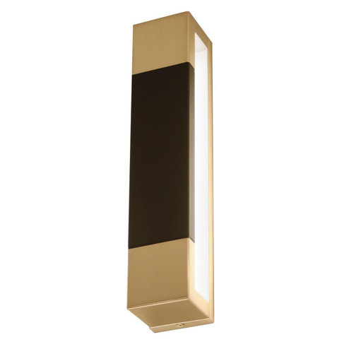 Post LED Wall Sconce in Satin Brass and Black (162|PTS3151200L30D1SBBK)