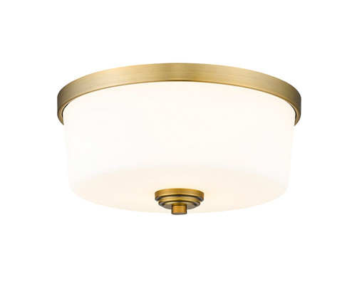 Arlington Three Light Flush Mount in Heritage Brass (224|220F3-HBR)
