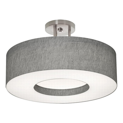 Montclair LED Semi-Flush Mount in Satin Nickel (162|MCF1214LAJUD-GYSF)