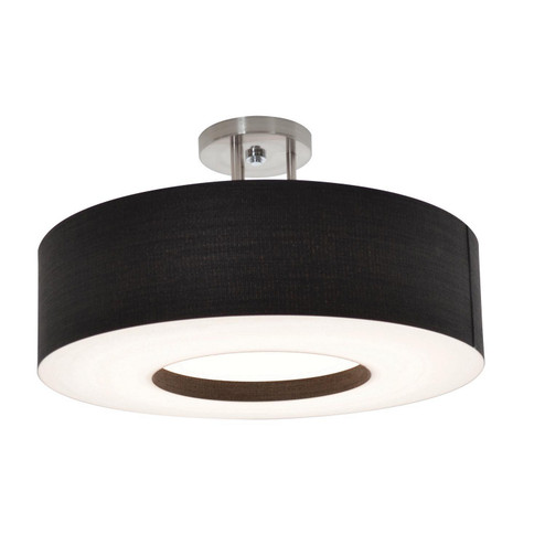 Montclair LED Semi-Flush Mount in Satin Nickel (162|MCF1214LAJUD-BKSF)