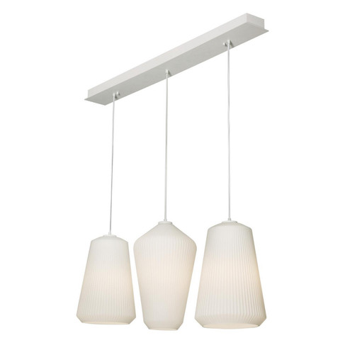 Lily Three Light Pendant in White (162|LLYP11MBWHLNR3)