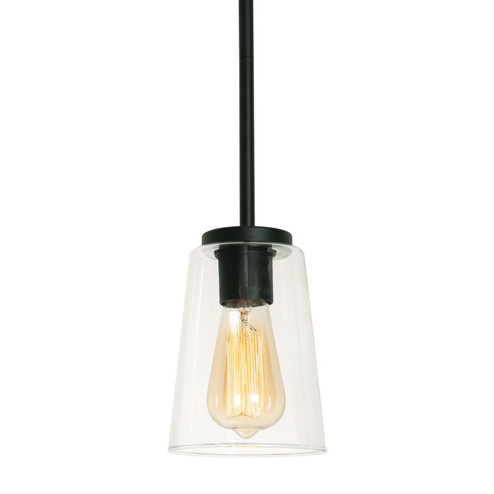 Joanna One Light Pendant in Textured Black (162|JNNP05MBBK)
