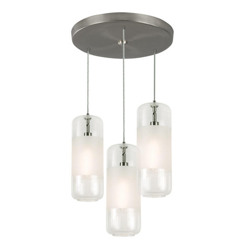 Hermosa Three Light Pendant in Satin Nickel (162|HRP06MBSNCLRND3)