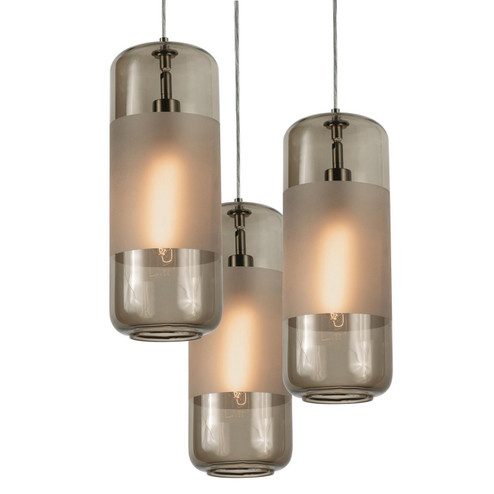 Hermosa Three Light Pendant in Satin Nickel (162|HRP06MBSNBRRND3)