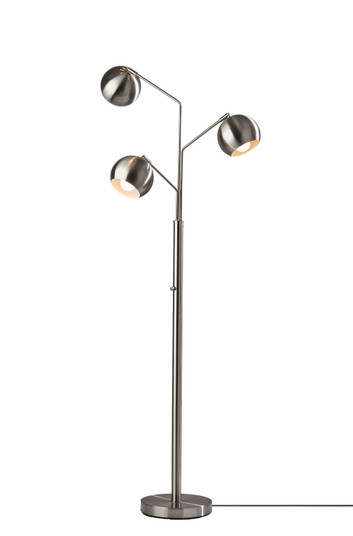 Emerson Three Light Tree Lamp in Brushed Steel (262|5139-22)