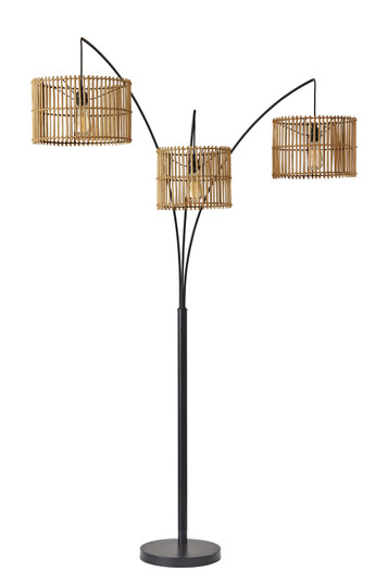 Cabana Three Light Arc Lamp in Dark Bronze Painted (262|4199-12)