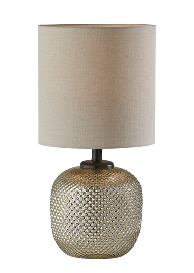 Vivian Table Lamp in Dark Bronze/Cracked Mercury Textured Glass (262|3576-26)