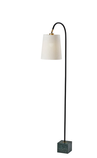 Hanover Floor Lamp in Black W. Antique Brass Accent (262|3399-01)