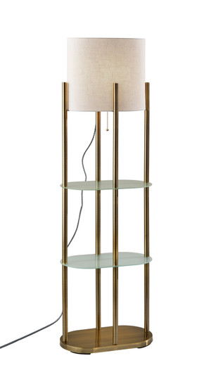 Norman Floor Lamp in Antique Brass (262|1518-21)