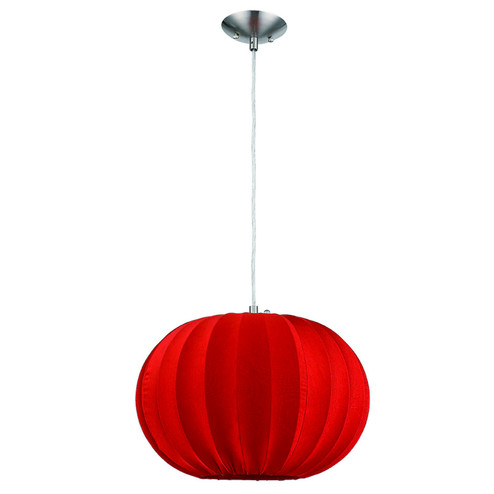 Shanghai One Light Pendant in Brushed Nickel (106|TP7912-R)