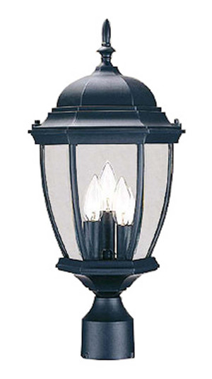 Wexford Three Light Post Mount in Matte Black (106|5017BK)