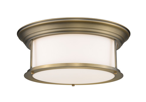 Sonna Three Light Flush Mount in Heritage Brass (224|2011F16-HBR)
