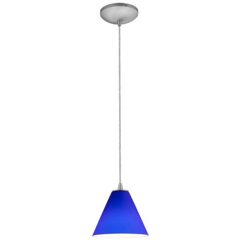 Martini One Light Pendant in Brushed Steel (18|28004-1C-BS/COB)