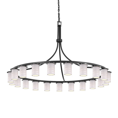 Limoges 21 Light Chandelier in Dark Bronze (102|POR-8736-10-WAVE-DBRZ)