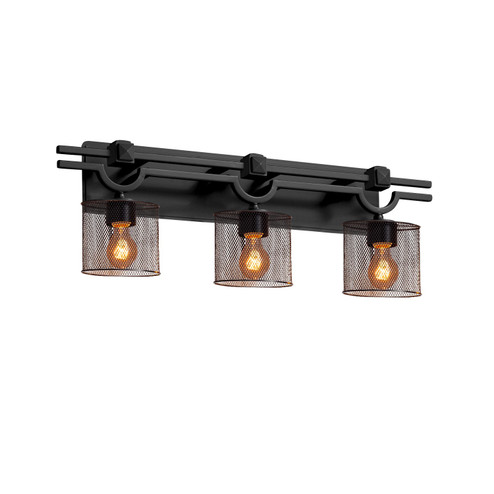 Wire Mesh Three Light Bath Bar in Brushed Nickel (102|MSH-8503-30-NCKL)