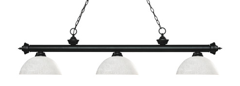 Riviera Three Light Billiard in Matte Black (224|200-3MB-DWL14)