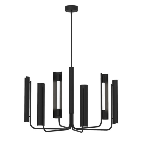 Carson LED Chandelier in Midnight Black (454|KC1076MBK)