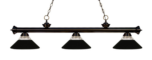 Riviera Three Light Billiard in Bronze (224|200-3BRZ-RMB)