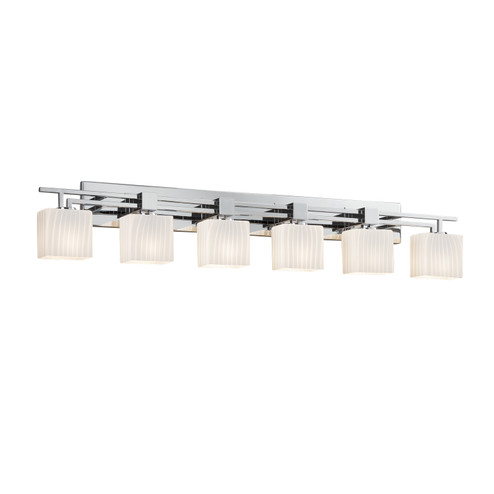 Fusion LED Bath Bar in Brushed Nickel (102|FSN-8706-55-RBON-NCKL-LED6-4200)