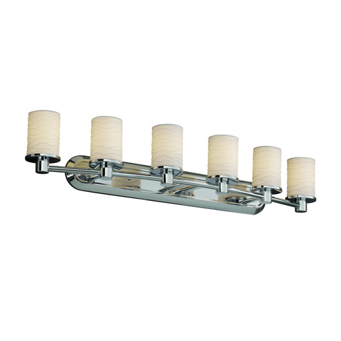 Limoges LED Bath Bar in Brushed Nickel (102|POR-8516-10-WAVE-NCKL-LED6-4200)