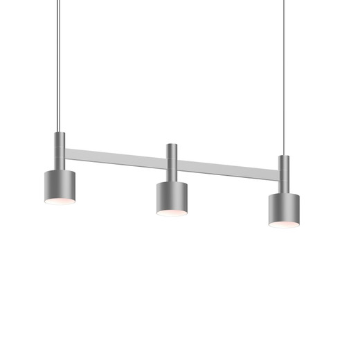 Systema Staccato LED Linear Pendant in Bright Satin Aluminum (69|1783.16-CYL)