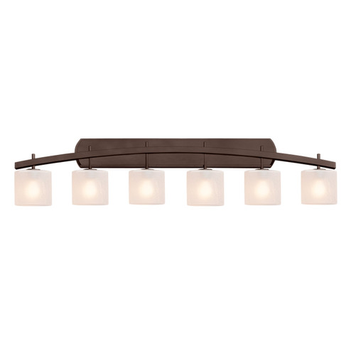 Fusion Six Light Bath Bar in Dark Bronze (102|FSN-8596-30-FRCR-DBRZ)