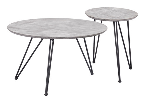 Kerris Coffee Table in Gray, Black (339|109232)