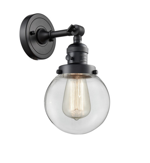 Franklin Restoration LED Wall Sconce in Matte Black (405|203SW-BK-G202-6-LED)