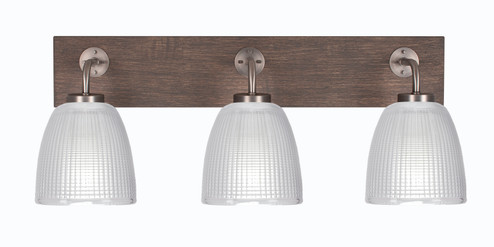 Oxbridge Three Light Bathroom Lighting in Graphite & Painted Distressed Wood-look (200|1773-GPDW-500)
