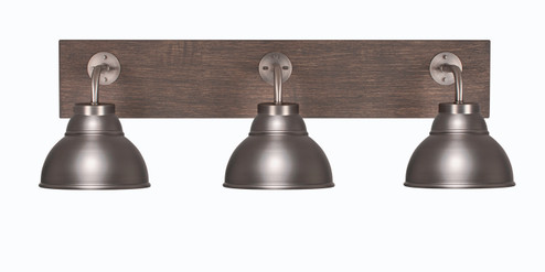 Oxbridge Three Light Bathroom Lighting in Graphite & Painted Distressed Wood-look (200|1773-GPDW-427-GP)