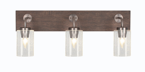 Oxbridge Three Light Bathroom Lighting in Graphite & Painted Distressed Wood-look (200|1773-GPDW-300) Oxbridge Three Light Bathroom Lighting in Graphite & Painted Distressed Wood-look (200|1773-GPDW-300)