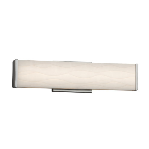 Porcelina LED Linear Bath Bar in Brushed Nickel (102|PNA-8601-WAVE-NCKL)