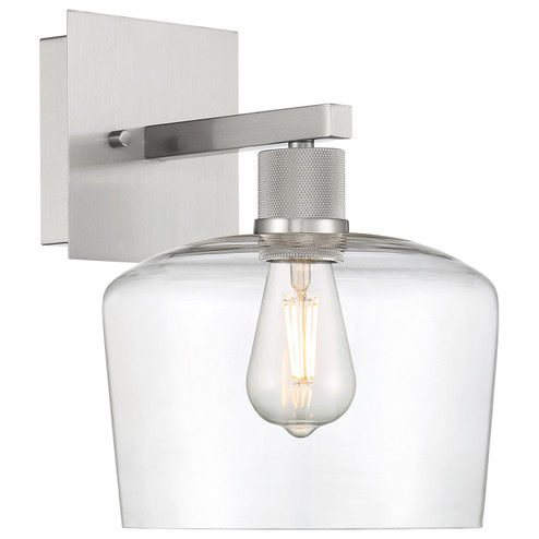 Port Nine Chardonnay LED Wall Sconce in Brushed Steel (18|63144LEDDLP-BS/CLR)