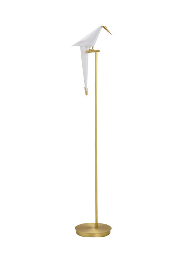 Chelsea House Misc LED Floor Lamp in White/Gold (460|70021)