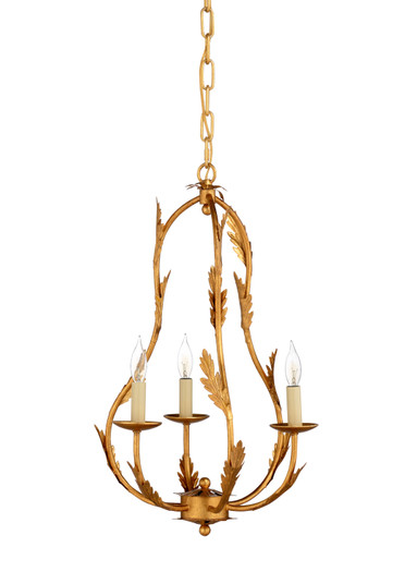 Pam Cain Three Light Chandelier in Gold (460|69168)
