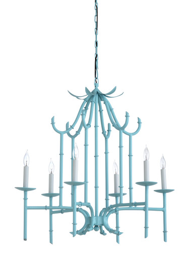 Wildwood Six Light Chandelier in Blue (460|67154)