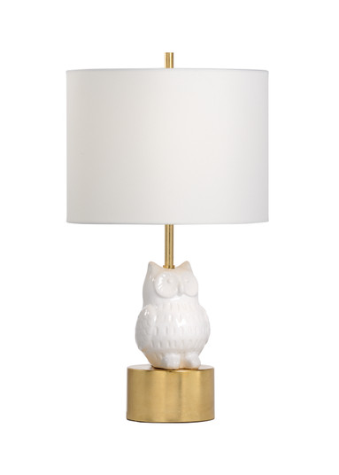 Wildwood (General) One Light Table Lamp in White Glaze/Antique Gold Leaf (460|60697)