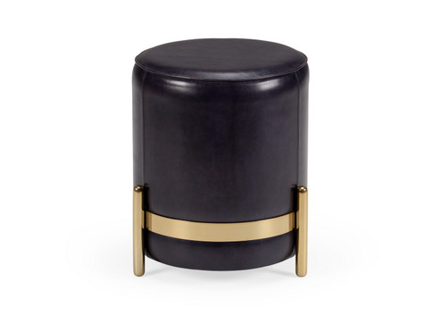 Wildwood (General) Stool in Midnightblue/Antique Brass (460|490509)